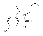 5-amino-N-butyl-2-methoxybenzenesulphonamide结构式