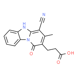 3-(4-cyano-3-methyl-1-oxo-1,5-dihydrobenzo[4,5]imidazo[1,2-a]pyridin-2-yl)propanoic acid picture