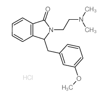 1H-Isoindol-1-one,2-[2-(dimethylamino)ethyl]-2,3-dihydro-3-[(3-methoxyphenyl)methyl]-,hydrochloride (1:1) structure