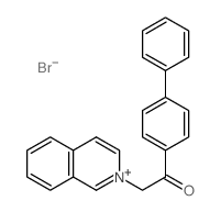 2-isoquinolin-2-yl-1-(4-phenylphenyl)ethanone结构式