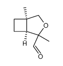 3-Oxabicyclo[3.2.0]heptane-2-carboxaldehyde, 2,5-dimethyl-, (1S,5R)- (9CI) structure