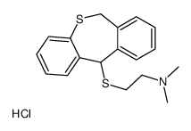 2-(6,11-dihydrobenzo[c][1]benzothiepin-11-ylsulfanyl)ethyl-dimethylazanium,chloride Structure