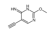 4-Pyrimidinamine, 5-ethynyl-2-methoxy- (9CI) structure