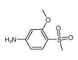 4-Methanesulfonyl-3-Methoxyaniline Structure