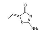 4(5H)-Thiazolone,2-amino-5-ethylidene-结构式