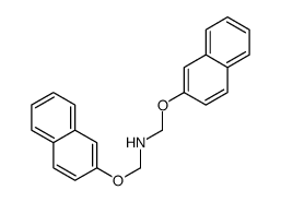 1-naphthalen-2-yloxy-N-(naphthalen-2-yloxymethyl)methanamine结构式