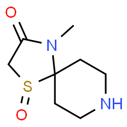 1-Thia-4,8-diazaspiro[4.5]decan-3-one,4-methyl-,1-oxide(8CI) Structure