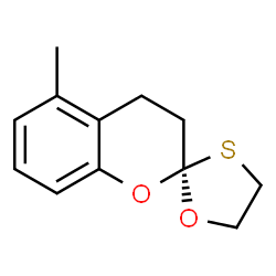 Spiro[2H-1-benzopyran-2,2-[1,3]oxathiolane], 3,4-dihydro-5-methyl-, (2S,5S)- (9CI)结构式