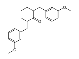 2,6-双(3-甲氧基苄基)环己酮结构式