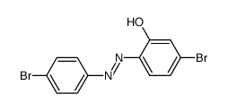 5‐bromo‐2‐(4‐bromophenylazo)phenol结构式