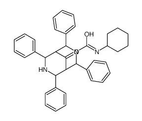 N-cyclohexyl-9-oxo-2,4,6,8-tetraphenyl-3,7-diazabicyclo[3.3.1]nonane-3-carboxamide Structure