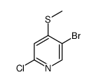 5-bromo-2-chloro-4-methylsulfanyl-pyridine结构式