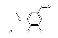 Lithium; 4-formyl-2,6-dimethoxy-phenolate Structure