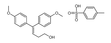 4,4-bis(4-methoxyphenyl)but-3-en-1-ol,4-methylbenzenesulfonic acid结构式