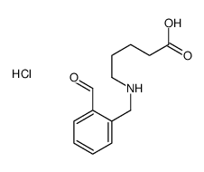 5-[(2-formylphenyl)methylamino]pentanoic acid,hydrochloride结构式