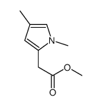 methyl 1,4-dimethyl-1H-pyrrole-2-acetate structure