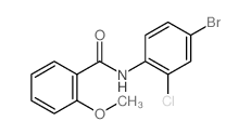 N-(4-Bromo-2-chlorophenyl)-2-methoxybenzamide Structure