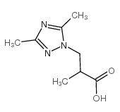 3-(3,5-DIMETHYL-[1,2,4]TRIAZOL-1-YL)-2-METHYL-PROPIONIC ACID Structure