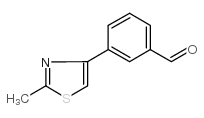 3-(2-METHYL-THIAZOL-4-YL)-BENZALDEHYDE structure