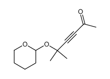 5-pyranyloxy(2)-5-methyl-2-oxo-hex-3-yne结构式