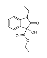 1-ethyl-3-hydroxy-2-oxo-indoline-3-carboxylic acid ethyl ester Structure