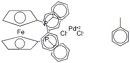 (1,1'-Bis(diphenylphosphino)ferrocene)dichloropalladiuM Toluene Structure