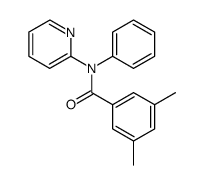 3,5-dimethyl-N-phenyl-N-(pyridin-2-yl)benzamide结构式