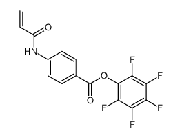 (2,3,4,5,6-pentafluorophenyl) 4-(prop-2-enoylamino)benzoate结构式