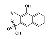 3-amino-4-hydroxy-naphthalene-2-sulfonic acid Structure