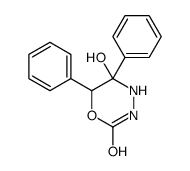 5-hydroxy-5,6-diphenyl-1,3,4-oxadiazinan-2-one Structure