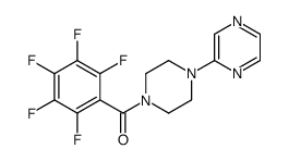 (2,3,4,5,6-pentafluorophenyl)-(4-pyrazin-2-ylpiperazin-1-yl)methanone Structure