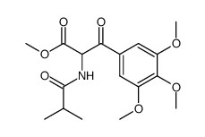 methyl 2-isobutyramido-3-oxo-3-(3,4,5-trimethoxyphenyl)propanoate结构式