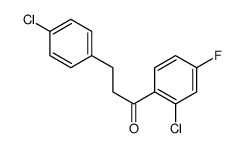 2'-CHLORO-3-(4-CHLOROPHENYL)-4'-FLUOROPROPIOPHENONE Structure