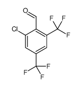 Benzaldehyde, 2-chloro-4,6-bis(trifluoromethyl)- Structure