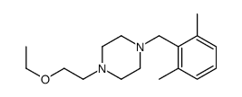 1-[(2,6-dimethylphenyl)methyl]-4-(2-ethoxyethyl)piperazine结构式