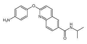 2-(4-aminophenoxy)-N-propan-2-ylquinoline-6-carboxamide Structure