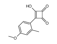 3-hydroxy-4-(4-methoxy-2-methylphenyl)cyclobut-3-ene-1,2-dione Structure