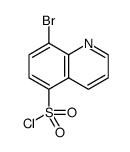 8-溴喹啉-5-磺酰氯结构式