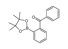 phenyl-[2-(4,4,5,5-tetramethyl-1,3,2-dioxaborolan-2-yl)phenyl]methanone structure