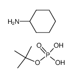 Phosphoric acid mono-tert-butyl ester; compound with cyclohexylamine Structure