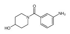 Methanone, (3-aminophenyl)(4-hydroxy-1-piperidinyl)-结构式