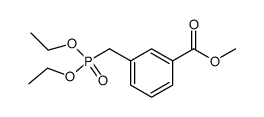 methyl 3-((diethoxyphosphoryl)methyl)benzoate结构式