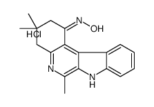 (NZ)-N-(3,3,6-trimethyl-4,7-dihydro-2H-indolo[2,3-c]quinolin-7-ium-1-ylidene)hydroxylamine,chloride结构式