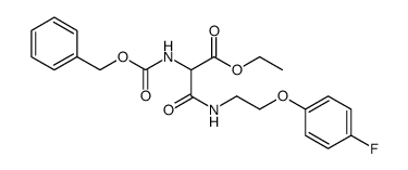 ethyl ester of 3-[[2-(4-fluorophenoxy)ethyl]amino]-3-oxo-N-[(phenylmethoxy)carbonyl]alanine Structure