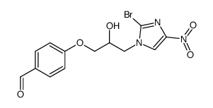 4-[3-(2-bromo-4-nitro-imidazol-1-yl)-2-hydroxy-propoxy]-benzaldehyde Structure