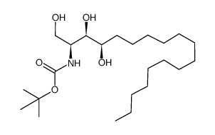 tert-butyl [(2S,3R,4R)-1,3,4-trihydroxyoctadecan-2-yl]carbamate Structure