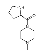 (4-METHYL-PIPERAZIN-1-YL)-(S)-PYRROLIDIN-2-YL-METHANONE structure