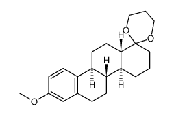 trans-anti-trans-8-Methoxy-1,1-trimethylendioxy-1,2,3,4,4a,4b,5,6,10b,11,12,12a-dodecahydro-chrysen Structure