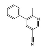 6-methyl-5-phenylpyridine-3-carbonitrile结构式