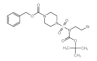 benzyl 4-{[(2-bromoethyl)(tert-butoxycarbonyl)amino]sulfonyl}tetrahydro-1(2H)-pyrazinecarboxylate Structure